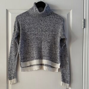 Aerie Gray Marled Turtleneck Sweater – Size Small